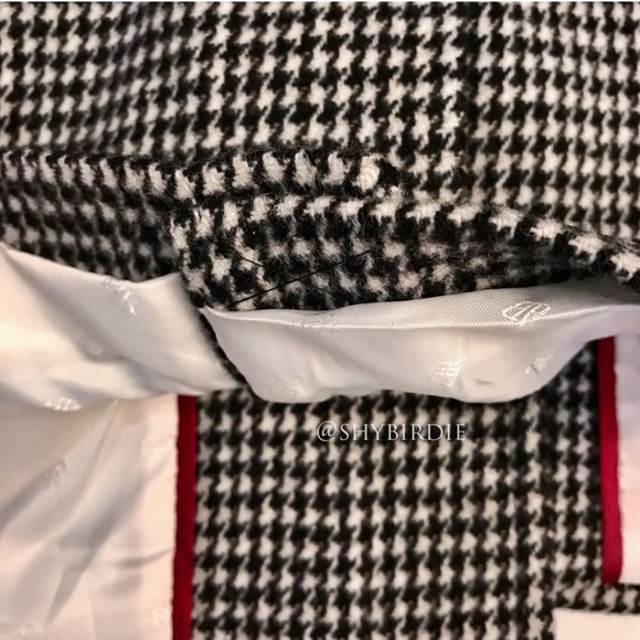 Banana Republic Collarless Houndstooth Wool Coat - Picture 9 of 15